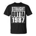 Straight Outta 1987 Womenintage 1987 Birth Of Birthday Tシャツ