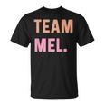 Team Mel 名前 Tシャツ