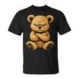 Teddy Bear Angry Teddy Bear Lover Graphic Humor T-Shirt