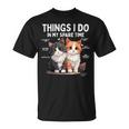 Things I Do In Mypare Time Cat Lover Men Tシャツ