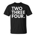 Two Three Four 市外局番 234 アクロン オハイオ州 米国 Tシャツ