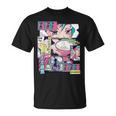 Vaporwave レトロ 90年代 日本アニメ 女の子とラーメン 美学 Tシャツ
