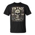 Vintage 1965 Né En 1965 Anniversaire Crâne Motard Moto T-Shirt