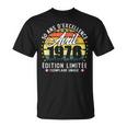 Vintage Avril 1976 Cadeau D'anniversaire 50 Ans Homme T-Shirt