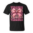 Virginia Arco De Coqueta Con Nombre Estético Para Es Y Niñas Camiseta unisex
