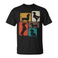 Weenie Vintage Collage Dachshund Dad Mom God Lover T-Shirt