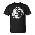 Ying Yang Flowtate 瞑想 水彩画 太極拳 メンズ レディース Tシャツ
