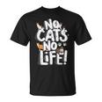 「No Cats No Life」 母の日 バレンタインデー 猫 母 Tシャツ