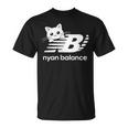 「Nyan Balance」ニャンバランス グラフィック かわいい ねこ Tシャツ