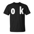 「Ok」面白い デザイン 語録 ネタ おもしろ 漢字 Ok Tシャツ