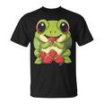 いちごカエル 図面 アートワーク いちご 動物 アート Tシャツ