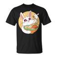 かわいい ウサギ 食べる ラーメン 漫画 カワイイ 食べ物 好き Tシャツ