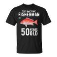メンズ この金目鯛漁師は50歳50歳の誕生日です Tシャツ