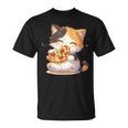 わがまま猫 ピザねこ ラーメン好き かわいい おもしろ マンガ Tシャツ