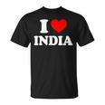 インド I Heart India I Love India Tシャツ