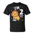 キッズ 2歳の誕生日 ライオン 2歳 男の子 女の子 Tシャツ