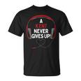 ゲーム用引用句「A Kent Never Gives Up」ヘッドセット パーソナライズ Tシャツ