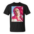 サンドロ・ボッティチェリ作 ピンクの髪の金星 Tシャツ