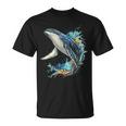 ザトウクジラ 動物 グラフィック イラスト ザトウクジラ Tシャツ