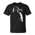 シェットランド・シープドッグ ポートレート シルエット 犬 シェルティー・ドッグ Tシャツ