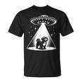 シーズー Mom Dad Dog Alien Ufo Tシャツ