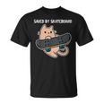 スケートボード猫sk8スケートボードで保存 Tシャツ