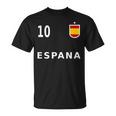 スペイン サッカー フットボール ナンバー10 10ファン Tシャツ