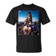 セクシーガールグラフィックtシャツ セクシーなラティーナガール&バイクビーチ。 長袖tシャツ Tシャツ