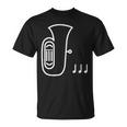 チューバ 楽器 吹奏楽 オーケストラ シンプル 音楽 Tシャツ
