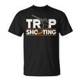トラップ射撃 ピジョン ショットガン からのプル トラップ クレー射撃 Tシャツ