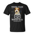 パーソナルストーカー犬ジャックラッセルテリア私はあなたに従います Jack Russell Terrier Dog 長袖tシャツ Tシャツ