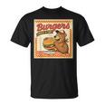 ビンテージ Burgers Biggest In Town ベア ハンバーガー ショップ Tシャツ