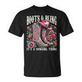 ブーツ Its Bling Cowgirl Thing Countryintage Western Tシャツ