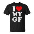 ユーズド加工 I Heart My Girlfriend アパレル I Love My Gf Tシャツ