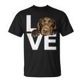 ラブラドールラブチョコレートラボラバー Tシャツ