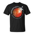 火星のオポチュニティ・ローバー オピー 宇宙探検 Tシャツ