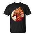 燃える 動物 馬 動物 クール 馬 火 炎 Tシャツ