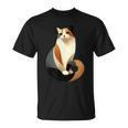 猫 幾何学が描く色彩とラインが生み出すモダン デザイン 6 Tシャツ