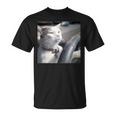 猫のミームtシャツを運転します Tシャツ