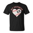 野球選手23ジャージー衣装 No＃23スポーツファンギフト Baseball Jersey Number 23 Tシャツ