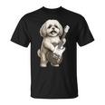 面白いtシャツ シーズー 犬 ギター イヌ メンズ 犬好き グッズ かわいい おもしろ 面白い 服 ネタ Tシャツ
