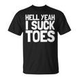 面白い足フェチ つま先を吸う ジョーク 地獄 Yeah Iuck Toes Tシャツ