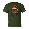 Evil Christmas Cat With Santa Hat And Ornaments T-Shirt Evil Christmas Cat With Santa Hat And Ornaments T-Shirt