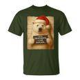 Christmas Polar Bear Cute Polar Bear Santa Hat T-Shirt