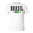 Brasil Est 1500 ブラジル ブラジリアン 国旗 プライド 長袖tシャツ Tシャツ