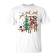 Christmas Holiday Camo Hunting Reindeer Deer Duck Xmas Santa T-Shirt