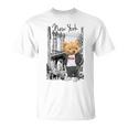 Cool New York City Teddy Bear Illustration Graphic s Tシャツ