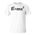E Mc2 面白い 物理学 サイエンス シャツ エネルギー 質量光 速度 Tシャツ