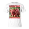Brainrot Animal Gen Alpha Meme ストロベリーエレファント Tシャツ