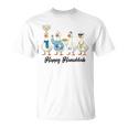 Hanukkah Goose Happy Hanukkah Menorah Dreidel Jewish T-Shirt